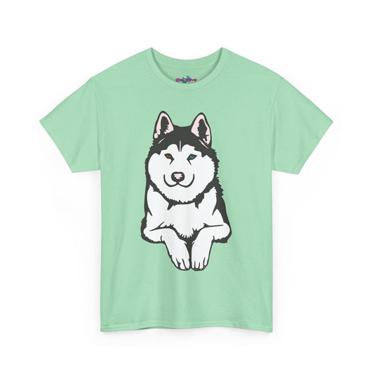 Casual Husky. Heavy Cotton T-Shirt