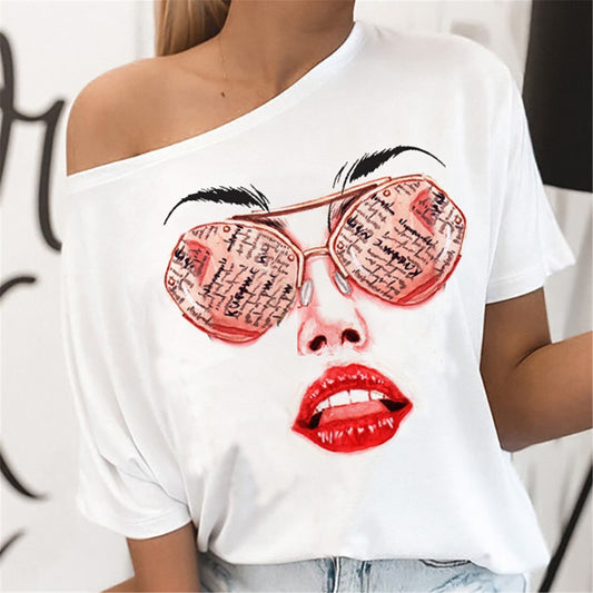 Cool sunglasses print T-shirt