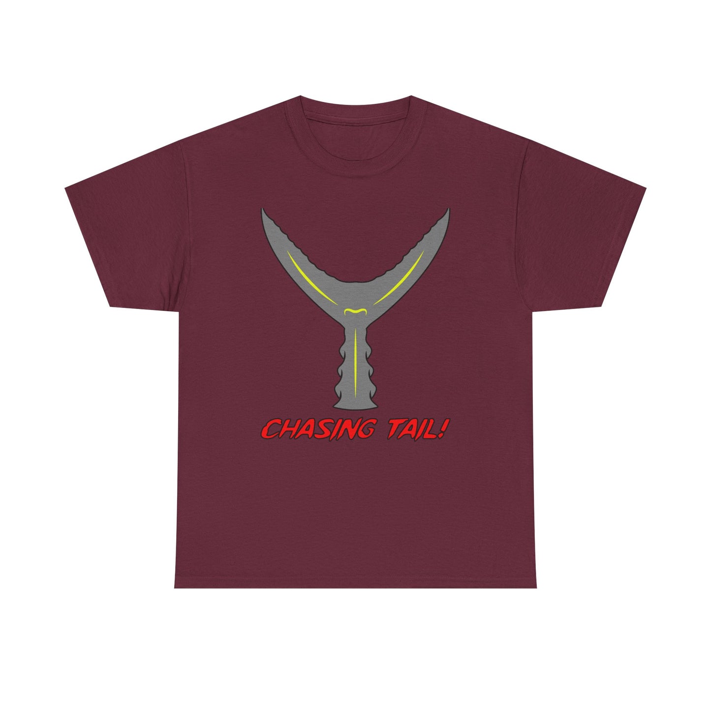 Chasing Tail. Heavy Cotton T-Shirt