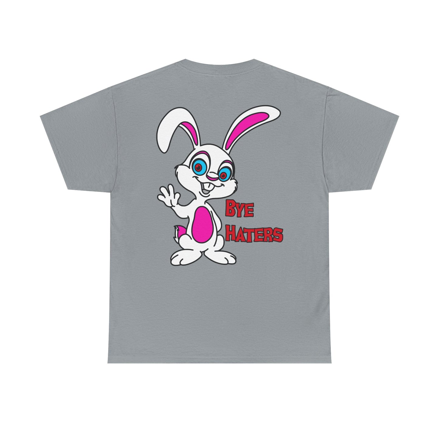 Bye Haters Bunny, Rad Moto Bunny, Heavy Cotton T-Shirt