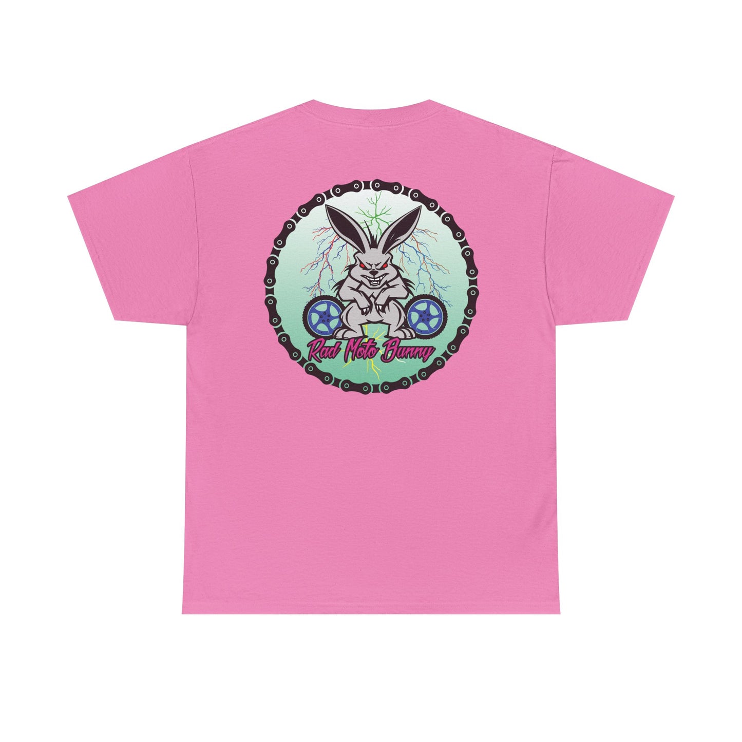 Rad Moto Bunny Lightning, Heavy Cotton T-Shirt