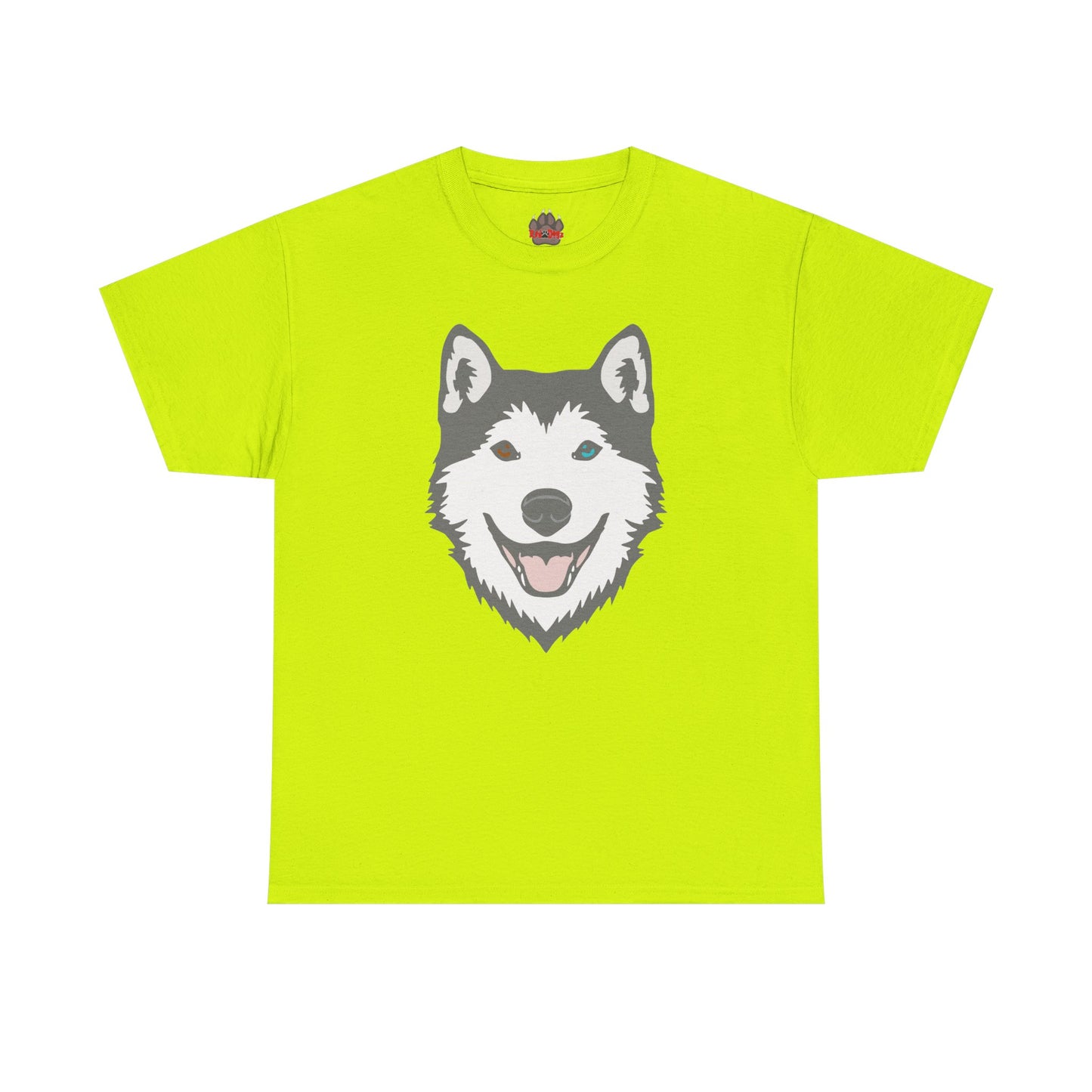 Bi Eyed Husky. Heavy Cotton T-Shirt