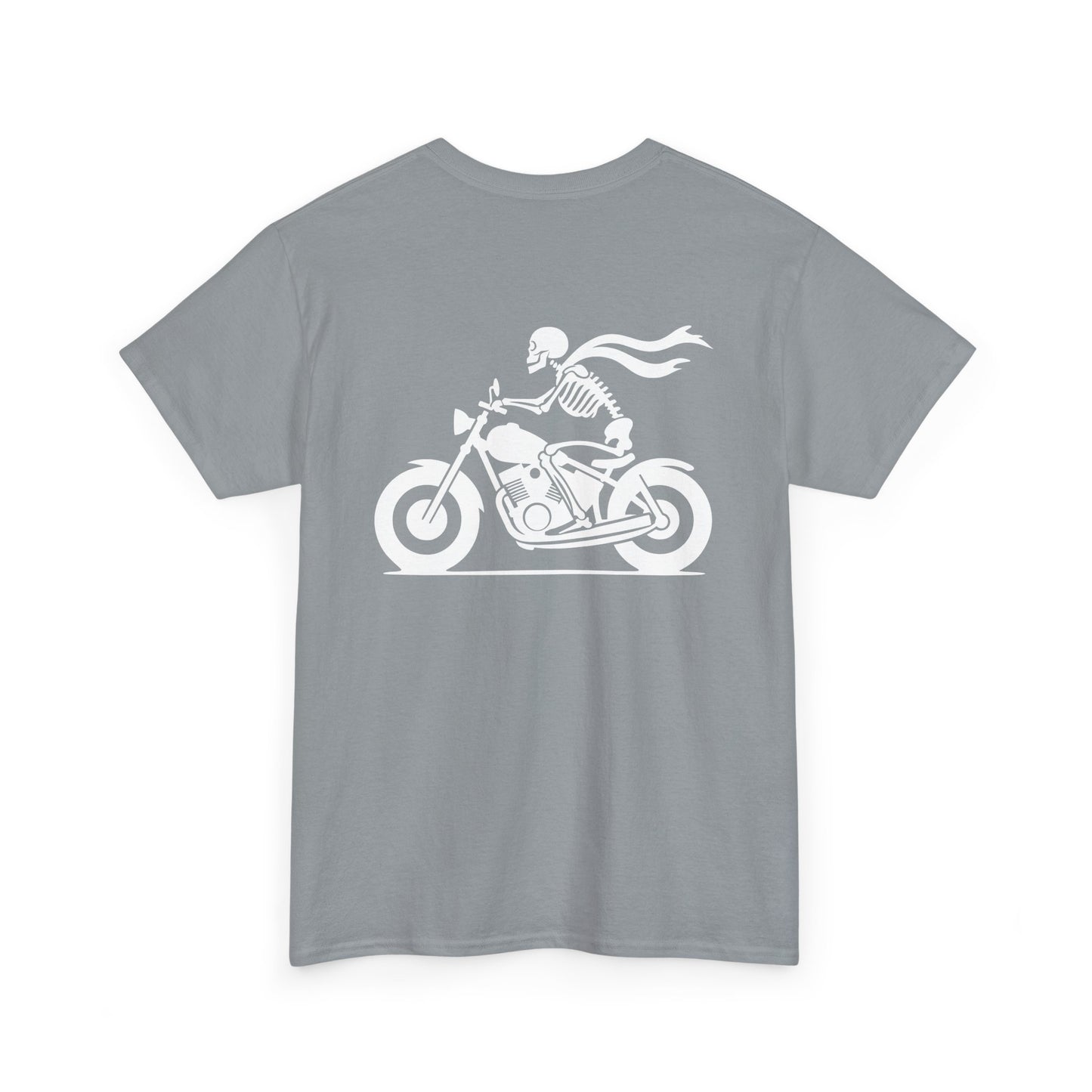 Skeleton Rider, Rad Moto Bunny, Heavy Cotton T-Shirt