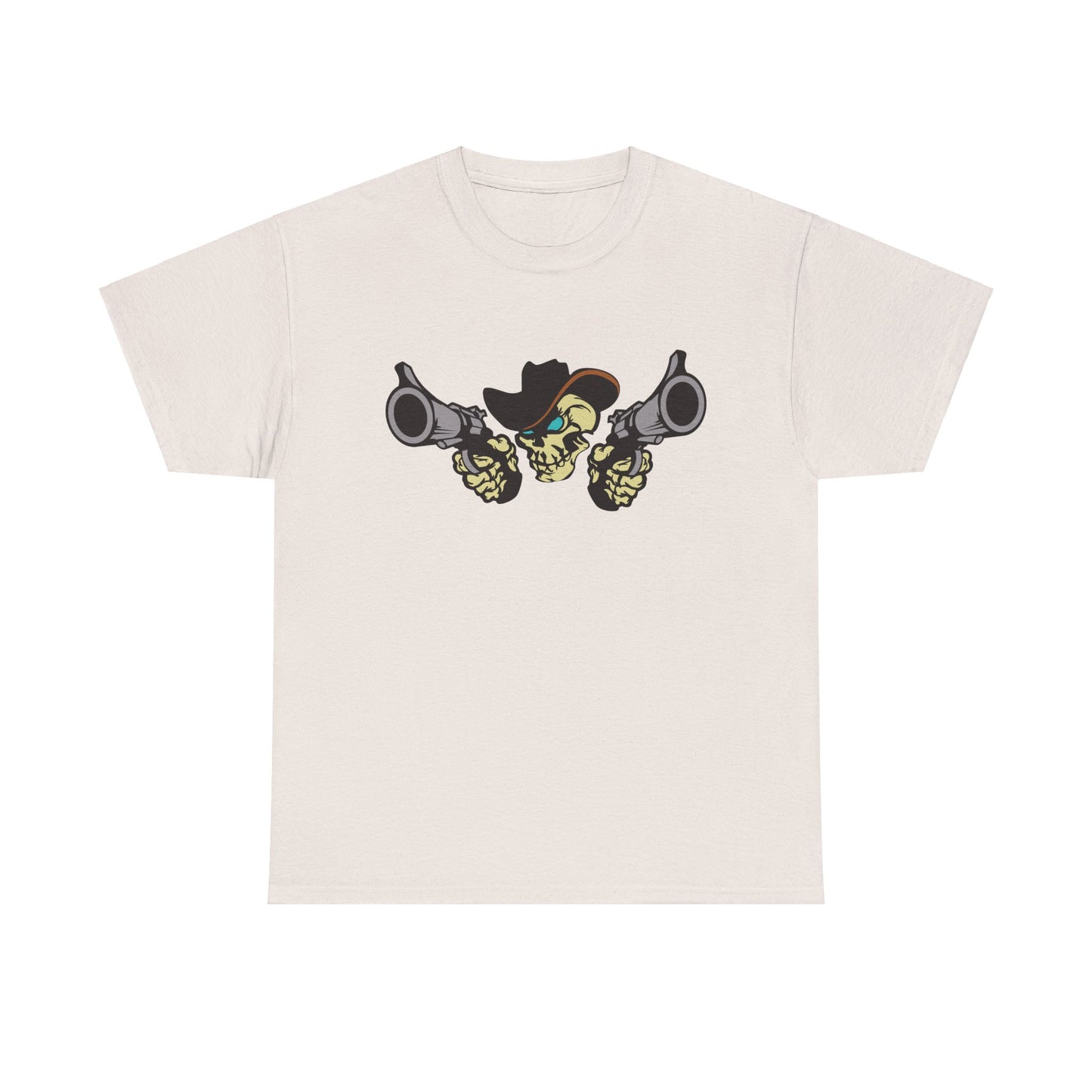 Cowboy Skull. Heavy Cotton T-Shirt