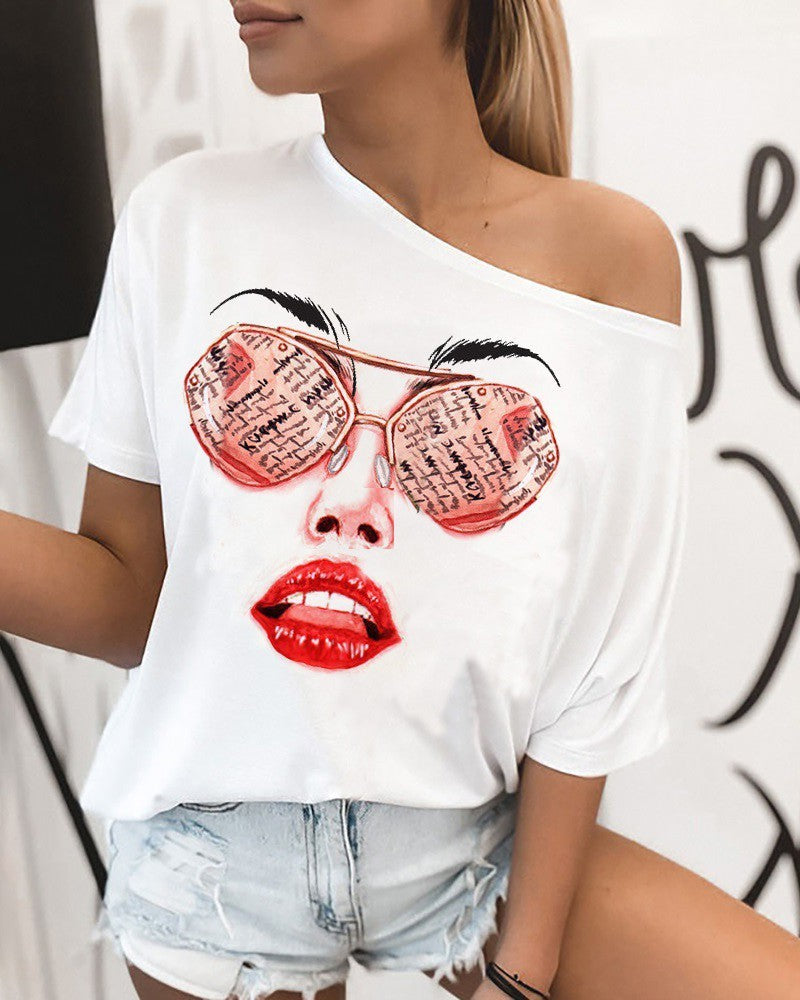 Cool sunglasses print T-shirt