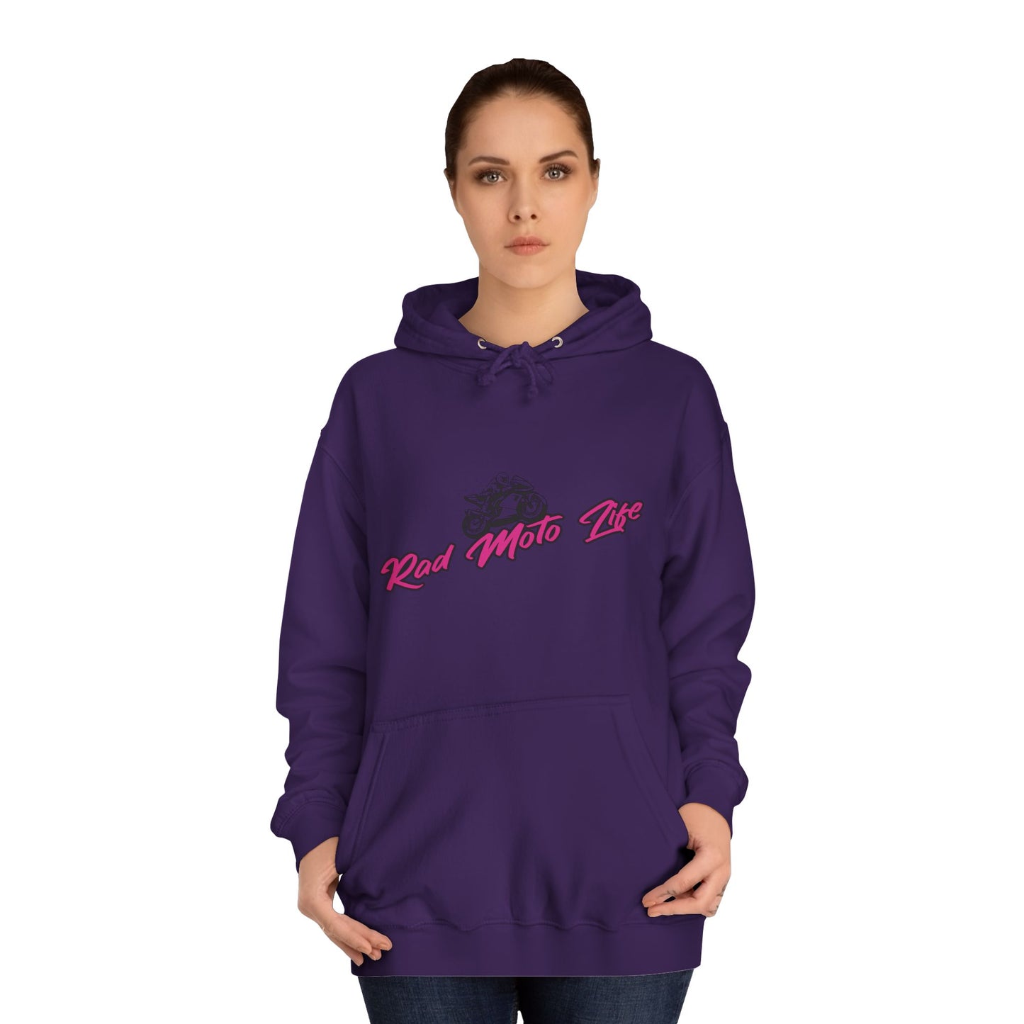 Life Behind Bars, Rad Moto Life Unisex Hoodie - Biker Style Sweatshirt for Motorcycle Enthusiasts