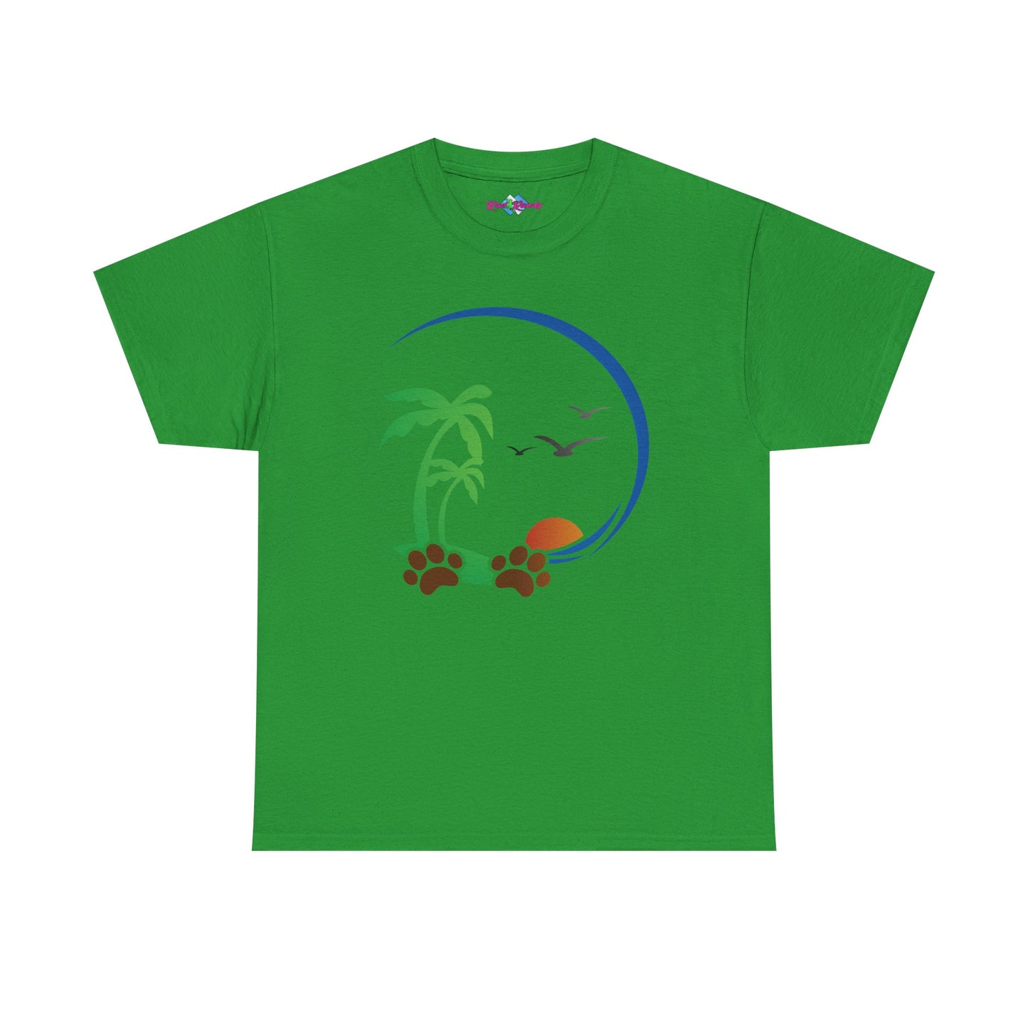 Tropical Paws. Heavy Cotton T-Shirt