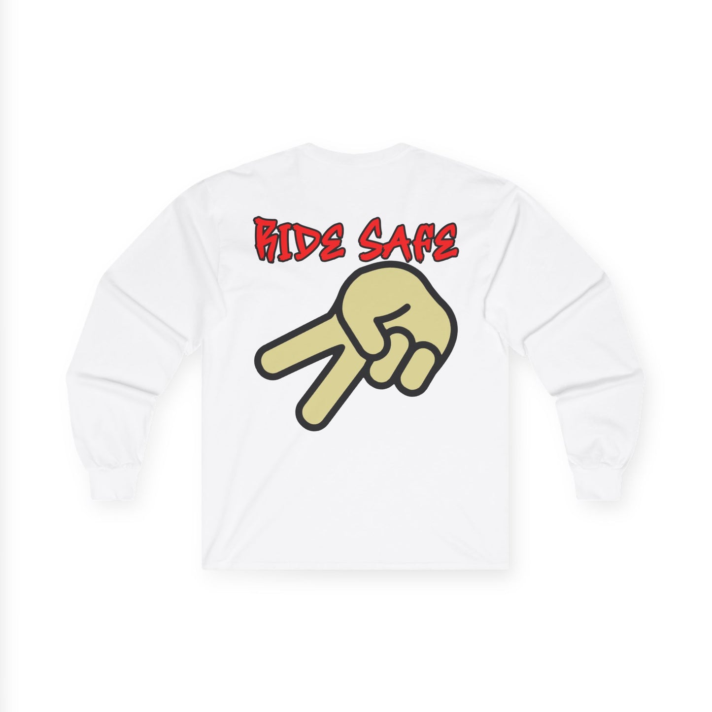 Ride Safe, Rad Moto Bunny, Unisex Long Sleeve Tee - Bold Graphic T-Shirt for Motorcycle Enthusiasts