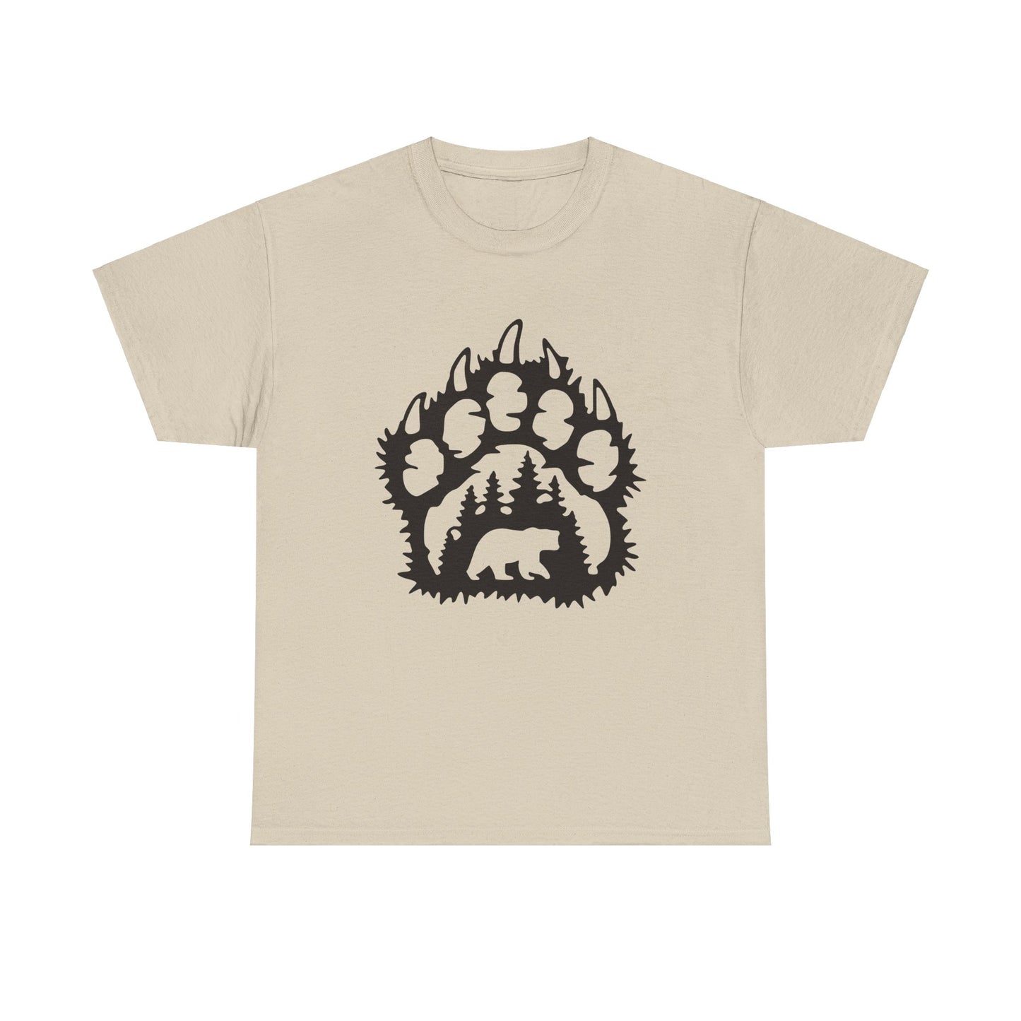 Bear Paw. Heavy Cotton T-Shirt