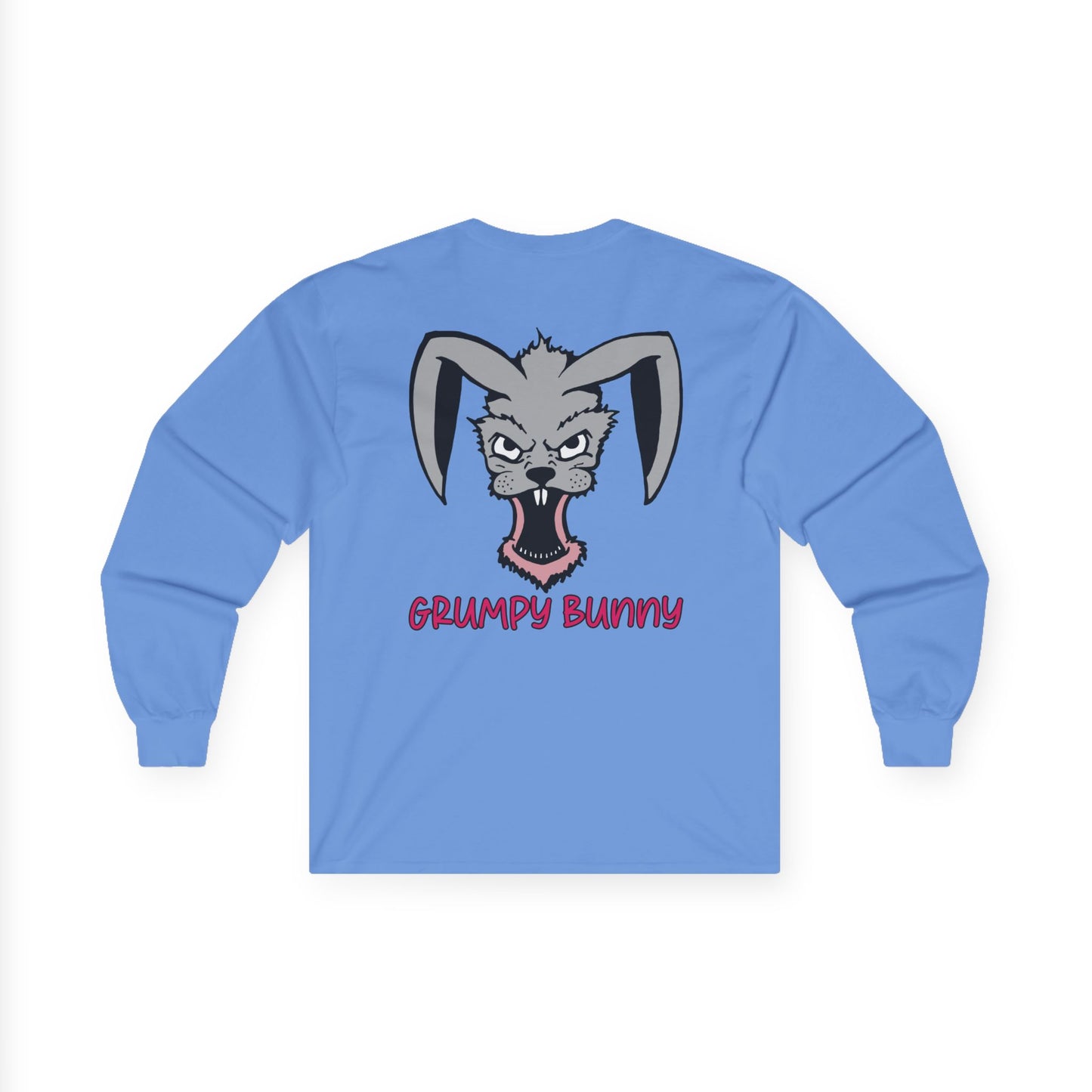 Grumpy Bunny, Rad Moto Bunny, Unisex Long Sleeve Tee - Bold Graphic T-Shirt for Motorcycle Enthusiasts