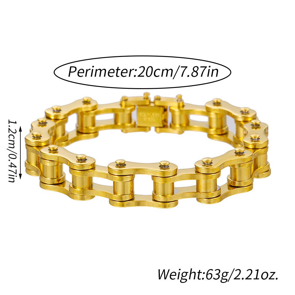 Moto Mafia Stainless Steel Motorcycle Chain Bracelet