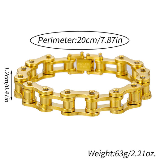 Moto Mafia Stainless Steel Motorcycle Chain Bracelet