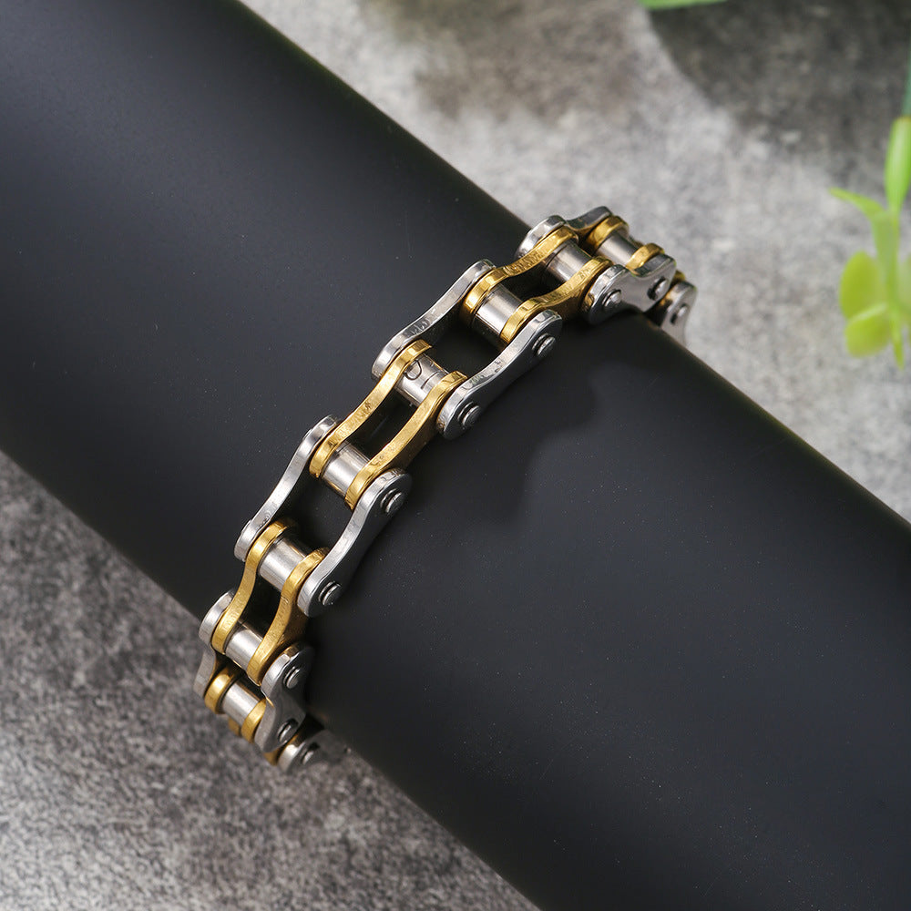 Moto Mafia Stainless Steel Motorcycle Chain Bracelet