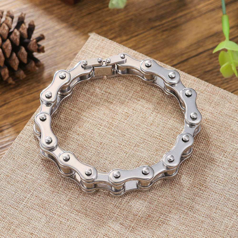 Moto Mafia Stainless Steel Motorcycle Chain Bracelet