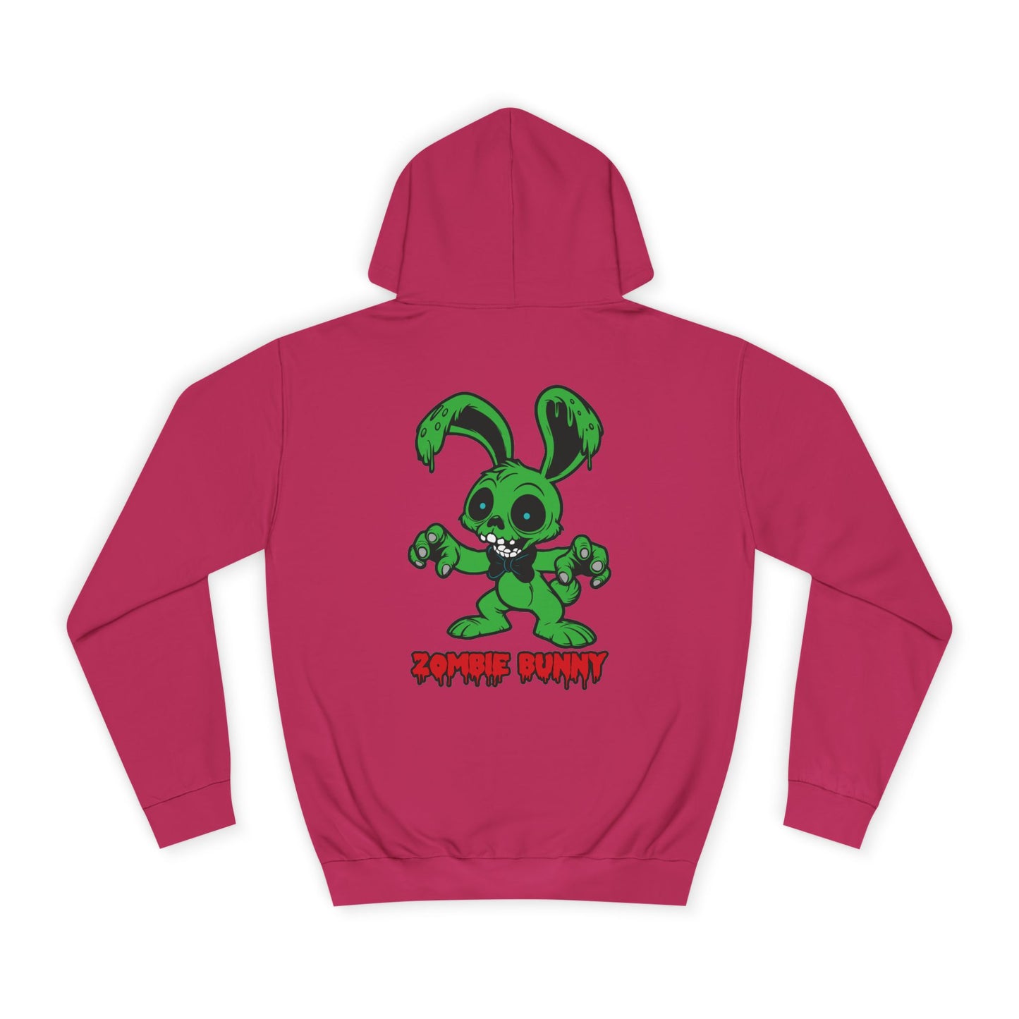Zombie Bunny, Rad Moto Bunny, Unisex Hoodie - Biker Style Sweatshirt for Motorcycle Enthusiasts
