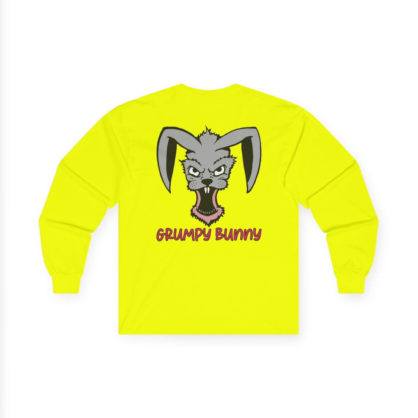 Grumpy Bunny, Rad Moto Bunny, Unisex Long Sleeve Tee - Bold Graphic T-Shirt for Motorcycle Enthusiasts