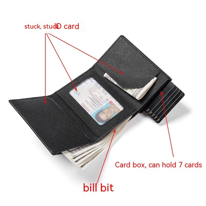Carbon Fiber Anti-Theft Swiping Multiple Card Slots Wallet