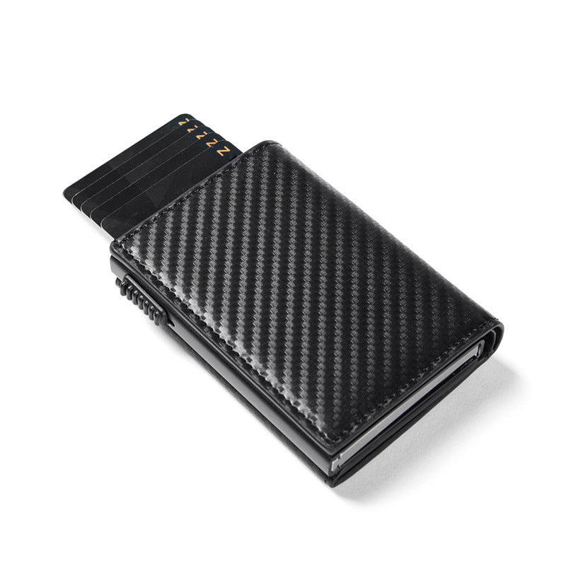 Carbon Fiber Anti-Theft Swiping Multiple Card Slots Wallet