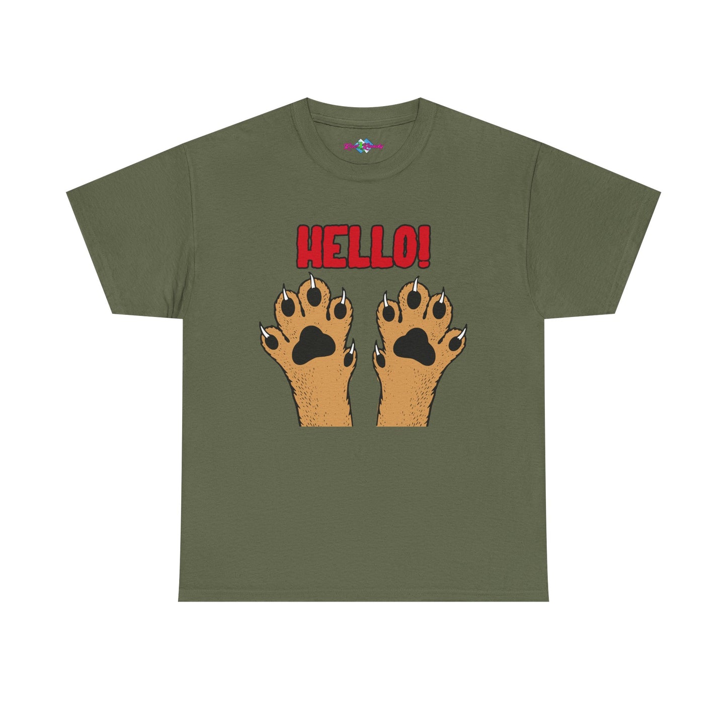 Hello Paws. Heavy Cotton T-Shirt