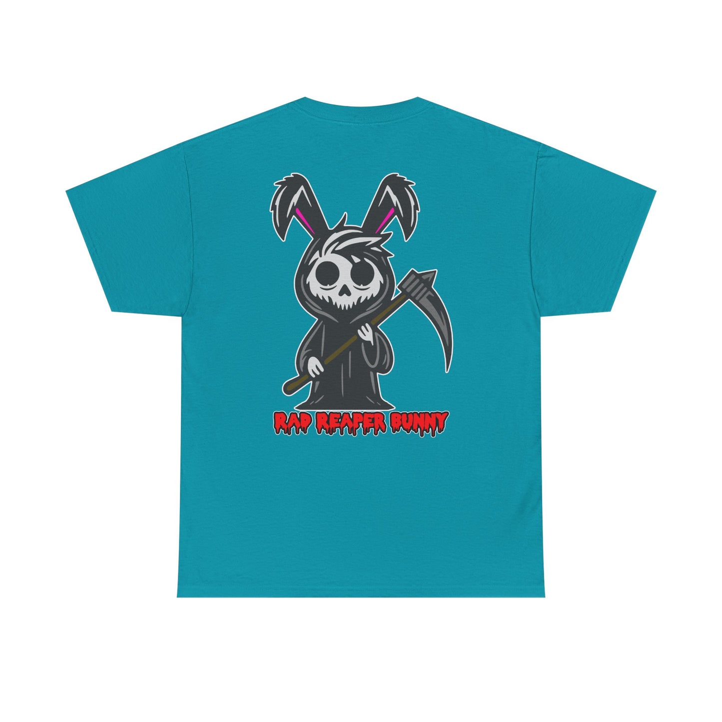 Rad Reaper Bunny, Rad Moto Bunny, Heavy Cotton T-Shirt