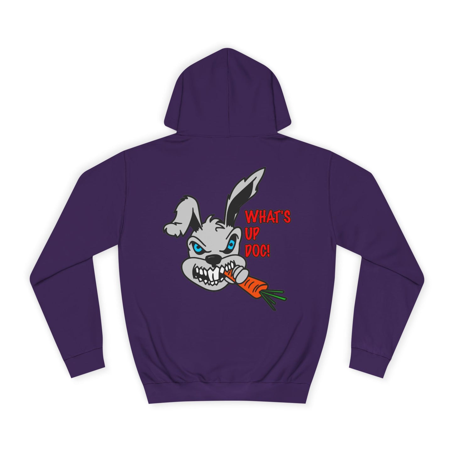 What's up Doc Bunny, Rad Moto Bunny, Unisex Hoodie - Biker Style Sweatshirt for Motorcycle Enthusiasts
