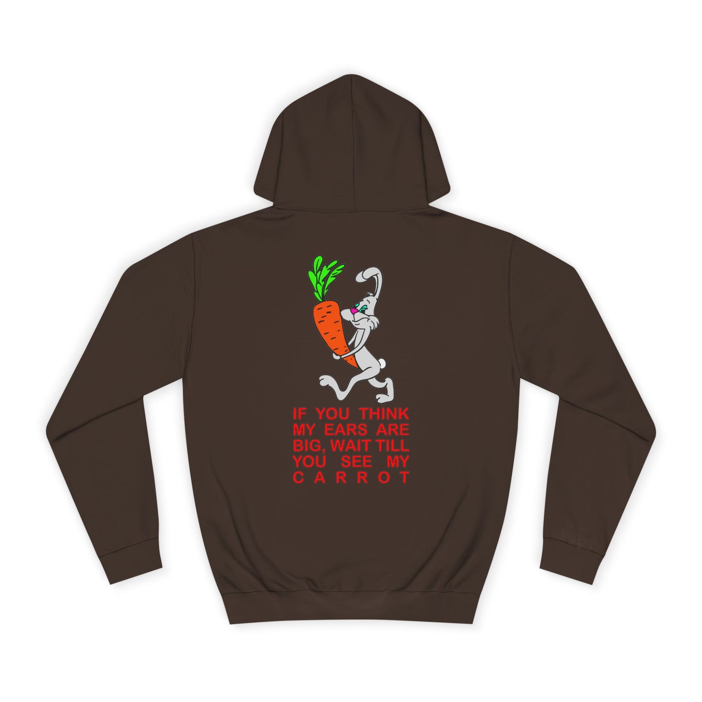 If you think my ears are big, Rad Moto Bunny, Unisex Hoodie - Biker Style Sweatshirt for Motorcycle Enthusiasts
