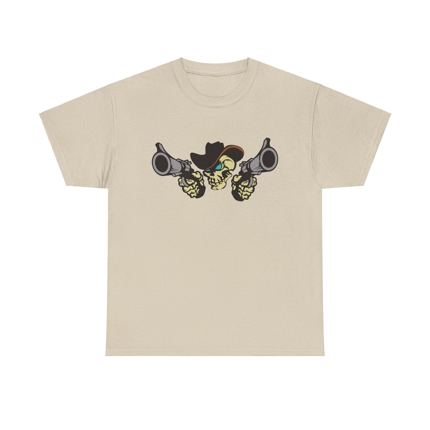Cowboy Skull. Heavy Cotton T-Shirt