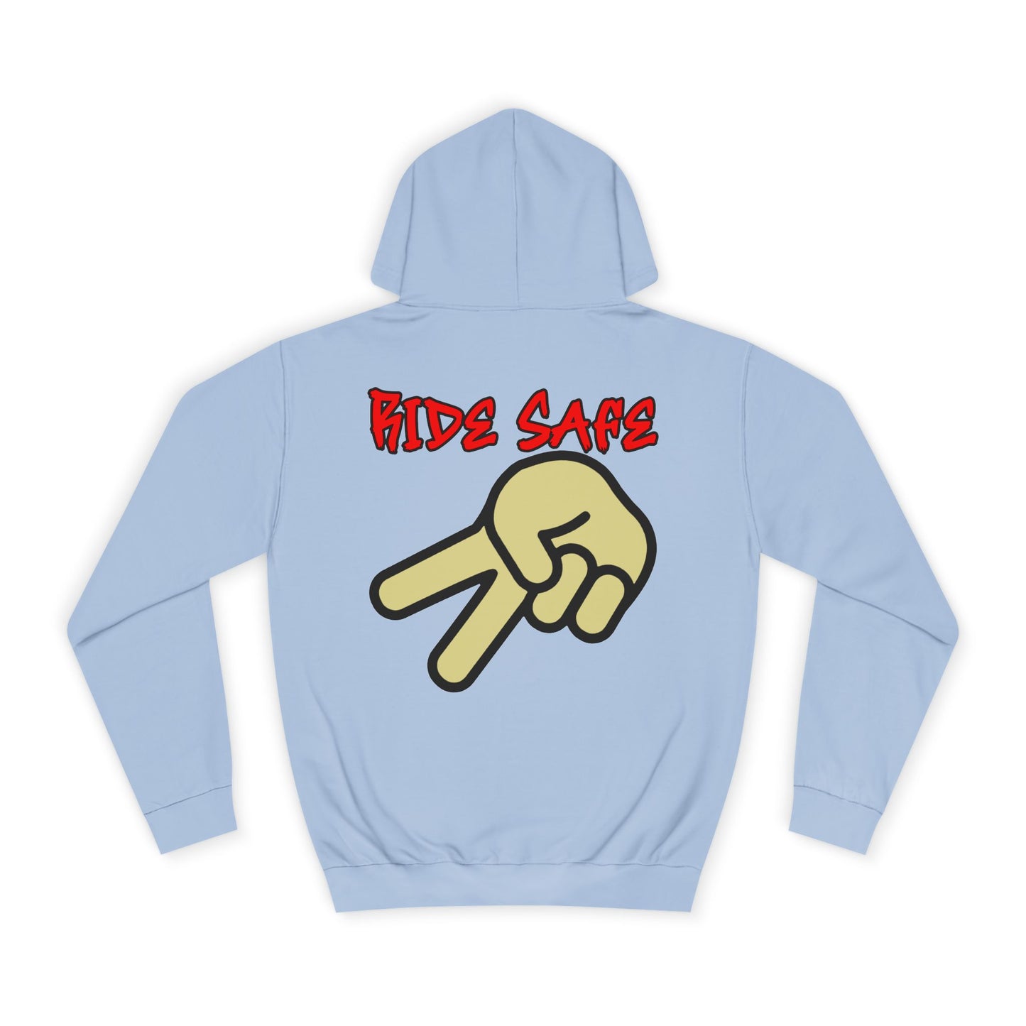 Ride Safe, Rad Moto Bunny, Unisex Hoodie - Biker Style Sweatshirt for Motorcycle Enthusiasts