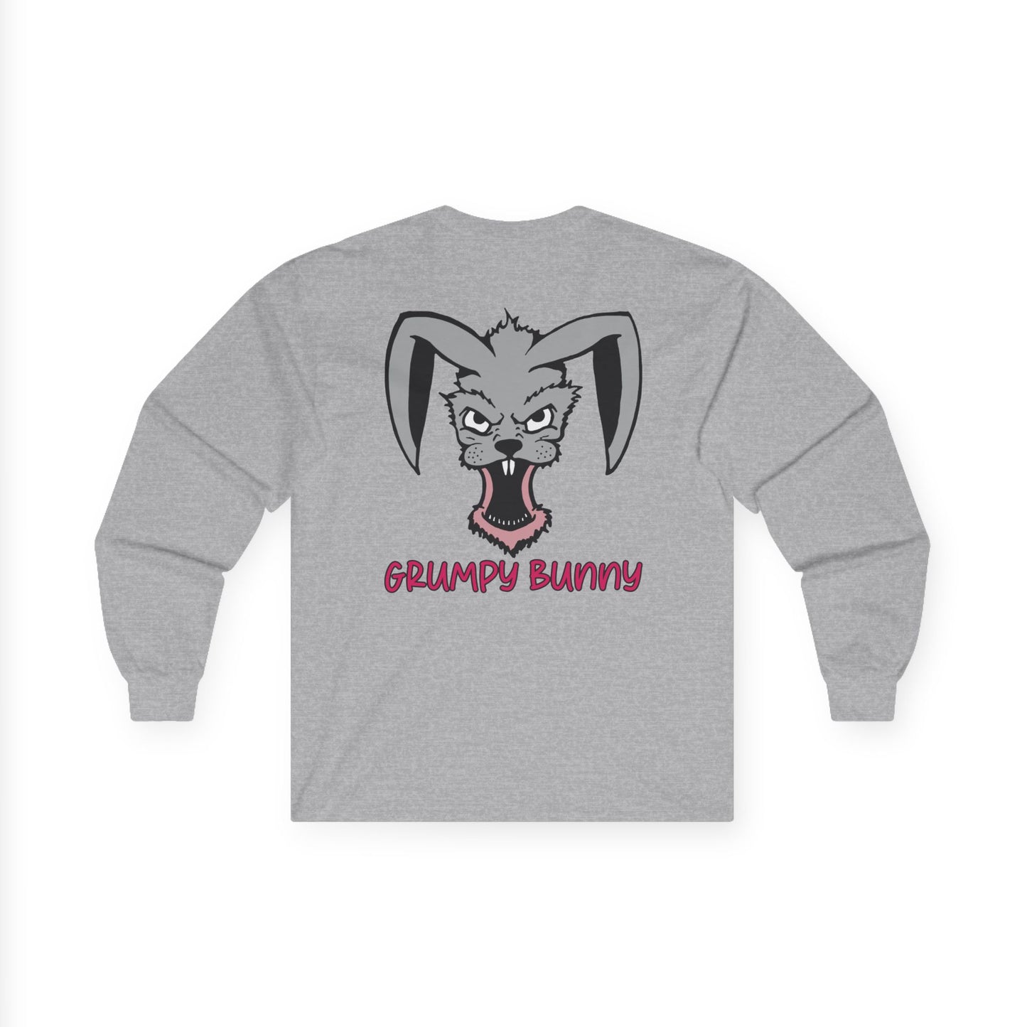 Grumpy Bunny, Rad Moto Bunny, Unisex Long Sleeve Tee - Bold Graphic T-Shirt for Motorcycle Enthusiasts