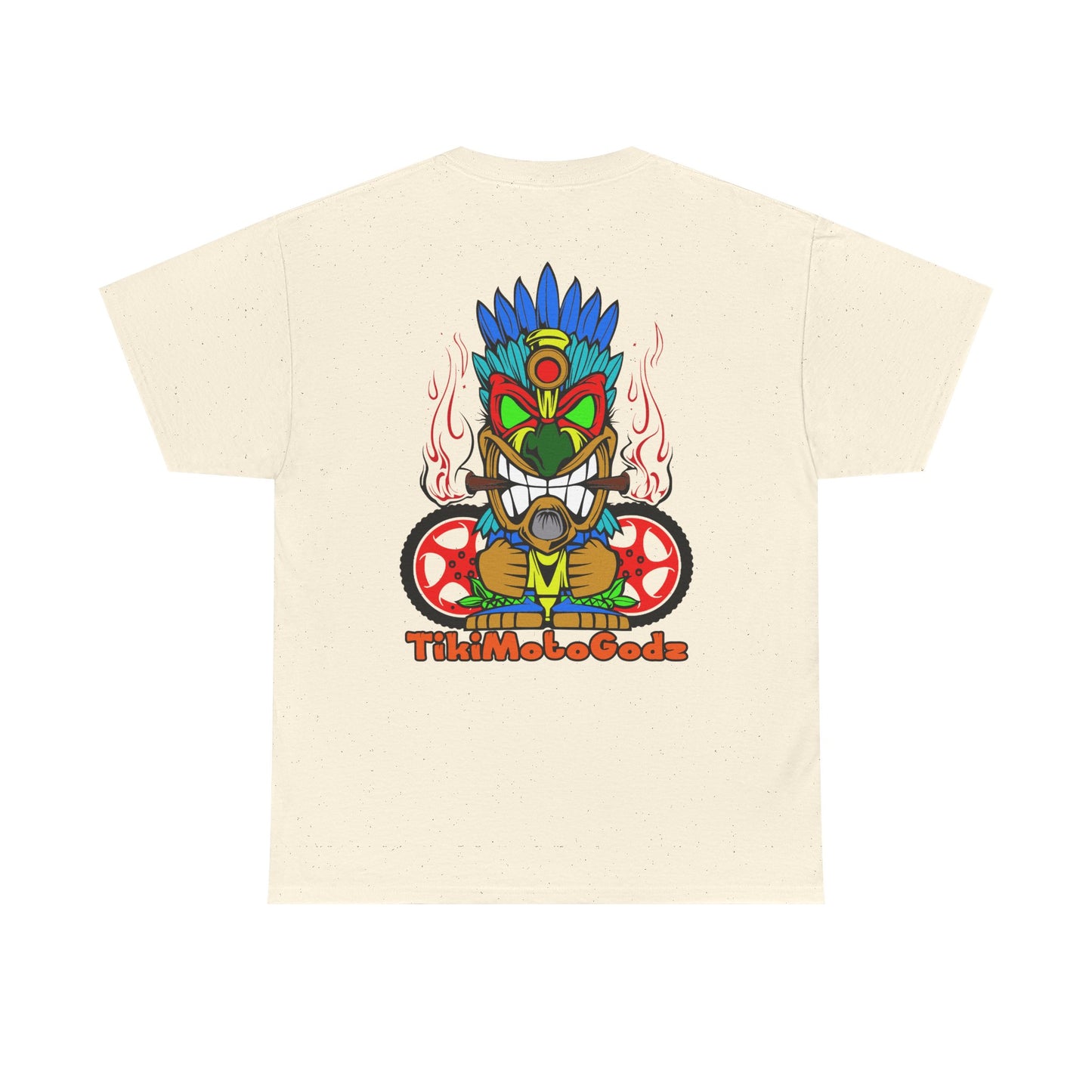 Tiki Moto Godz. Heavy Cotton T-Shirt