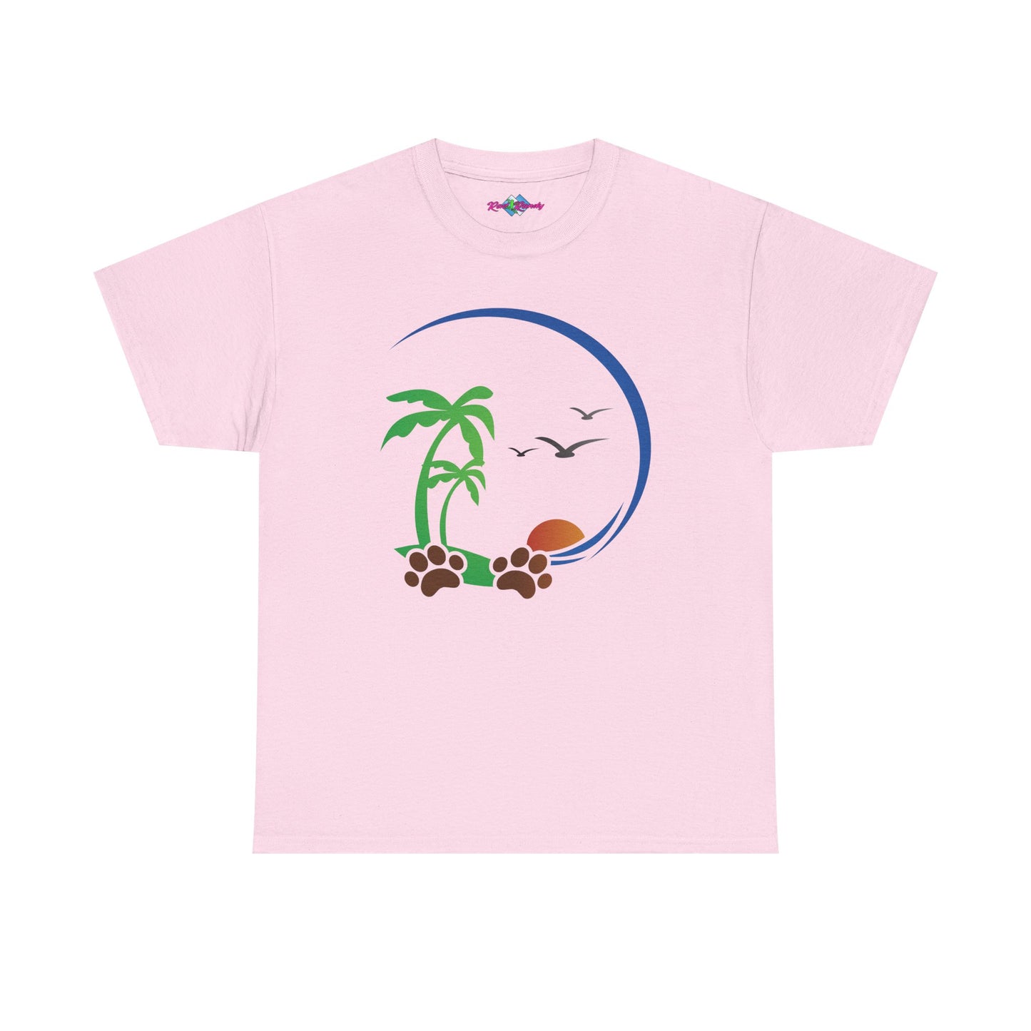 Tropical Paws. Heavy Cotton T-Shirt
