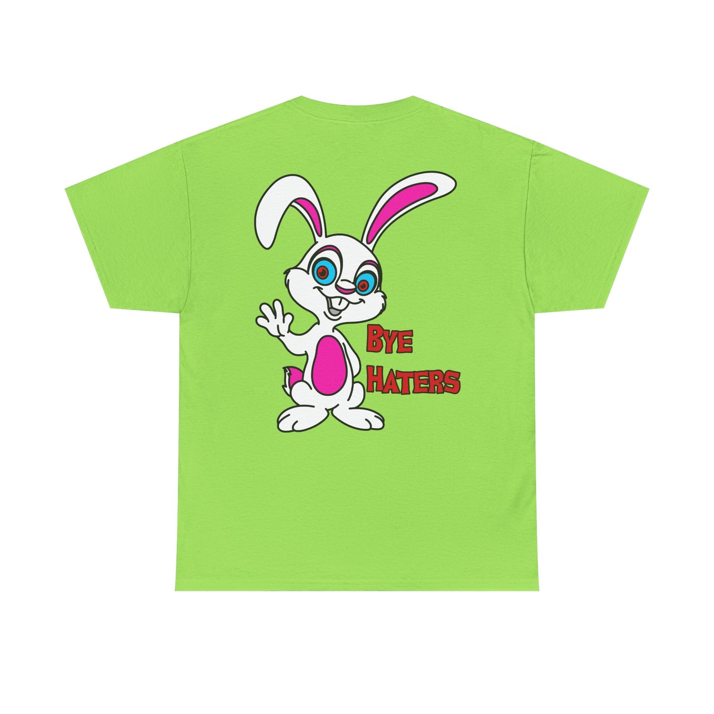 Bye Haters Bunny, Rad Moto Bunny, Heavy Cotton T-Shirt
