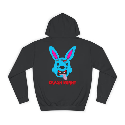 Crash Bunny, Rad Moto Bunny, Unisex Hoodie - Biker Style Sweatshirt for Motorcycle Enthusiasts