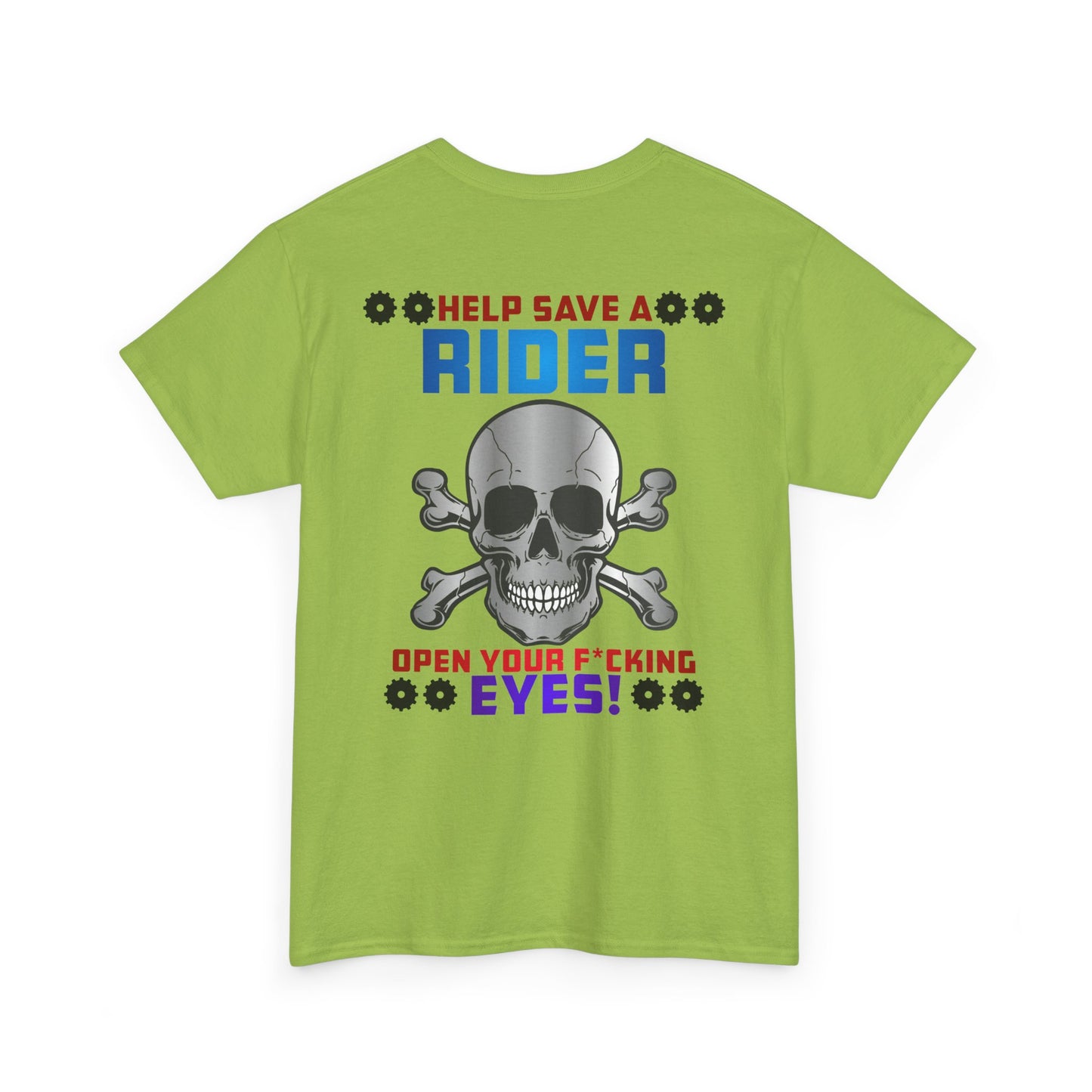 Help Save a Rider, Rad Moto Life, Heavy Cotton T-Shirt