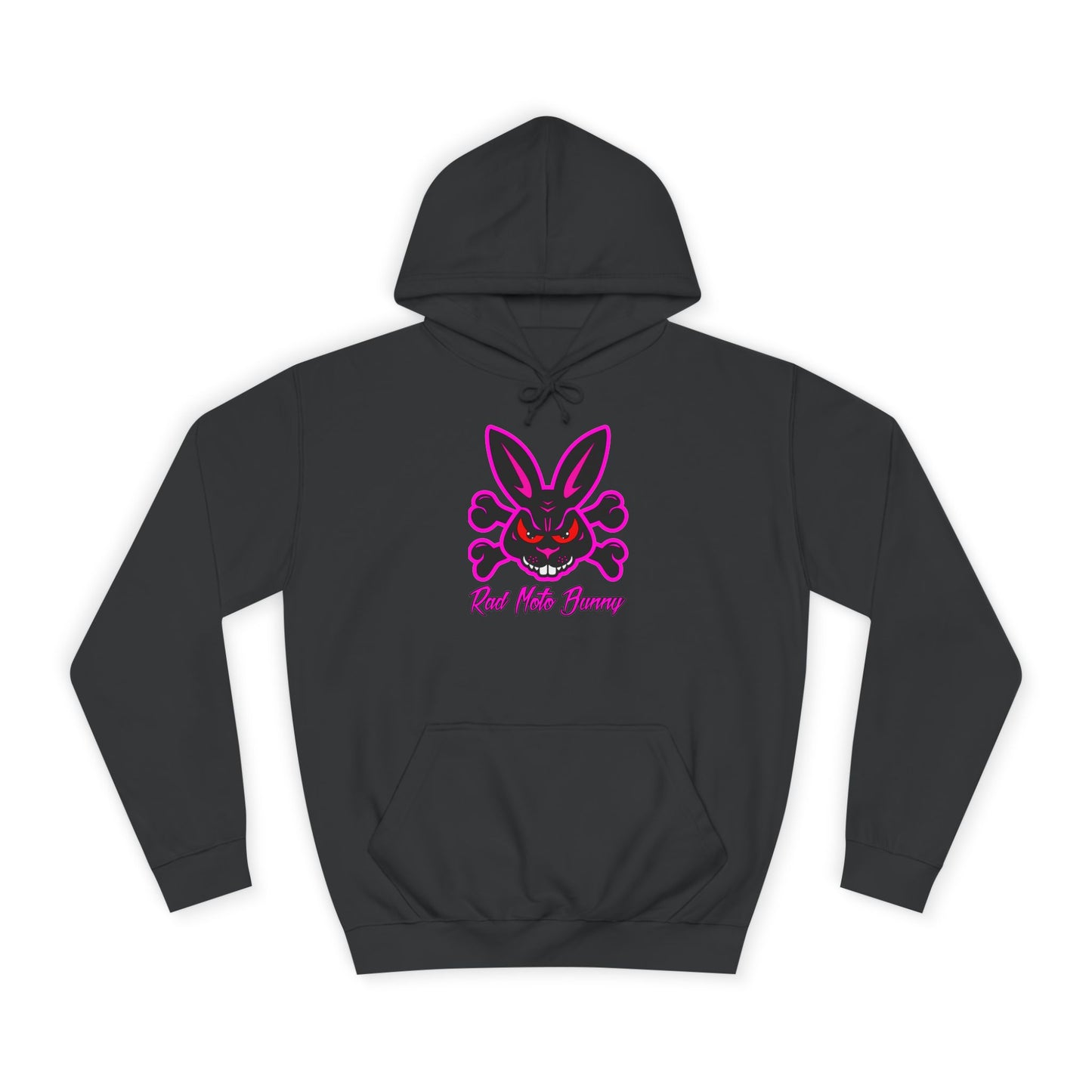 Zombie Bunny, Rad Moto Bunny, Unisex Hoodie - Biker Style Sweatshirt for Motorcycle Enthusiasts