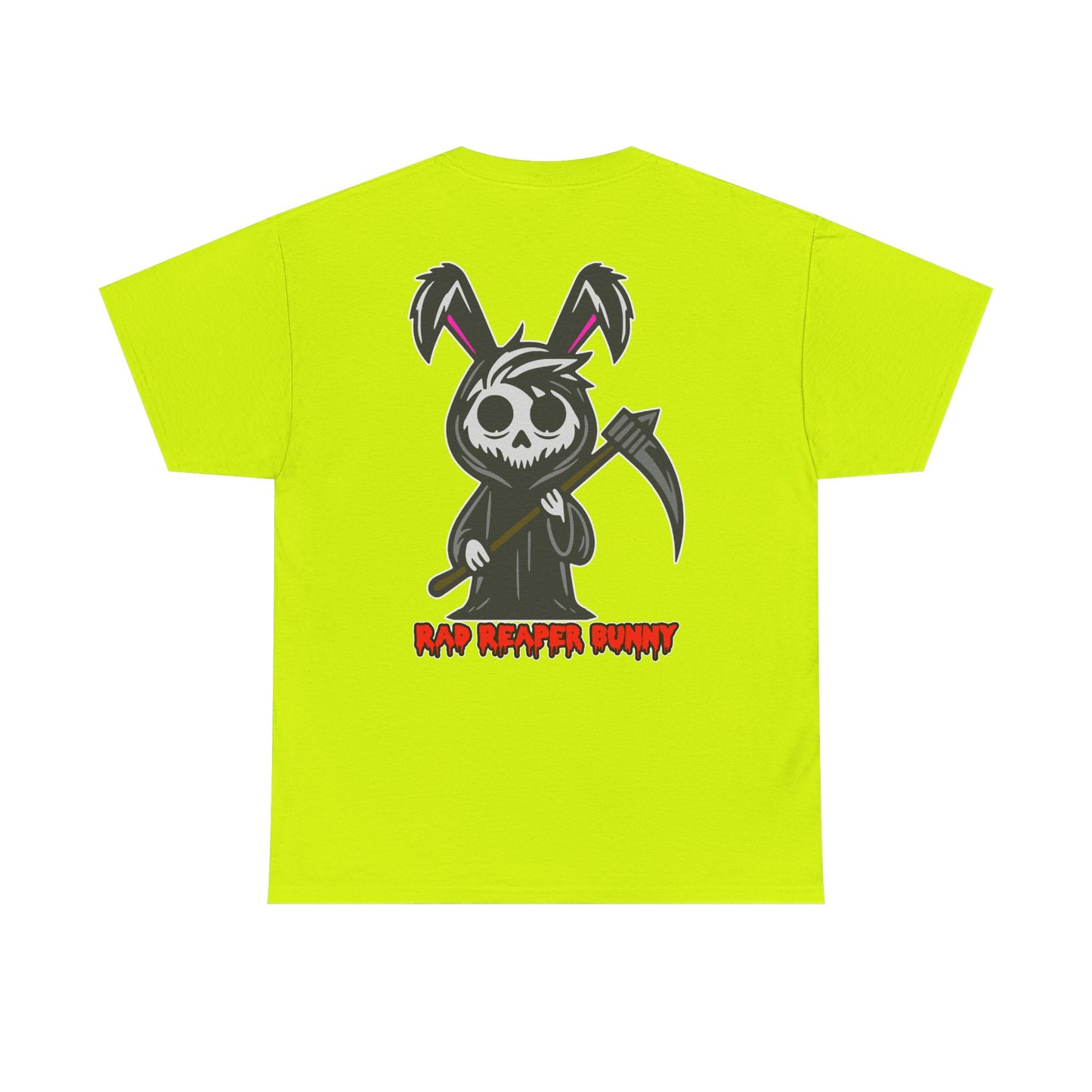 Rad Reaper Bunny, Rad Moto Bunny, Heavy Cotton T-Shirt