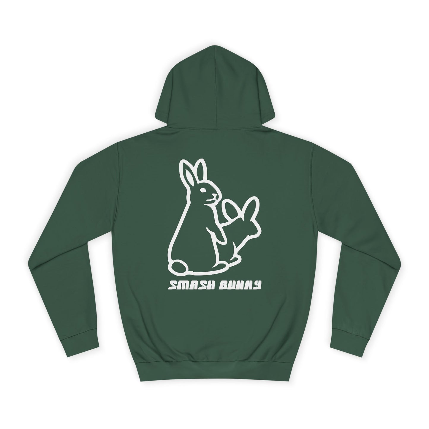 Smash Bunny, Rad Moto Bunny, Unisex Hoodie - Biker Style Sweatshirt for Motorcycle Enthusiasts