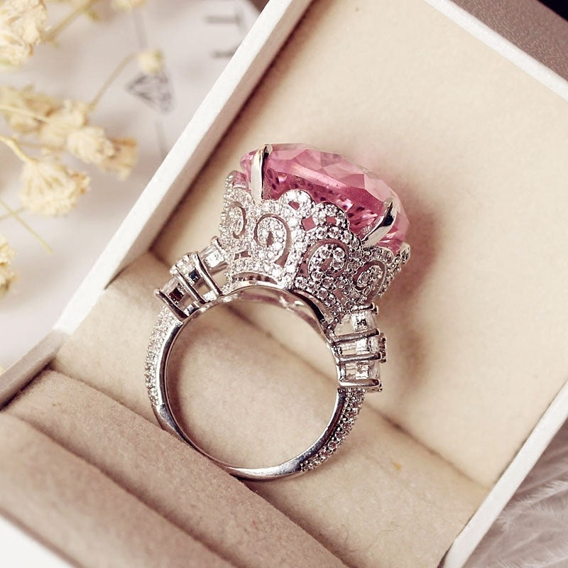 Super Large Big Diamond Ring