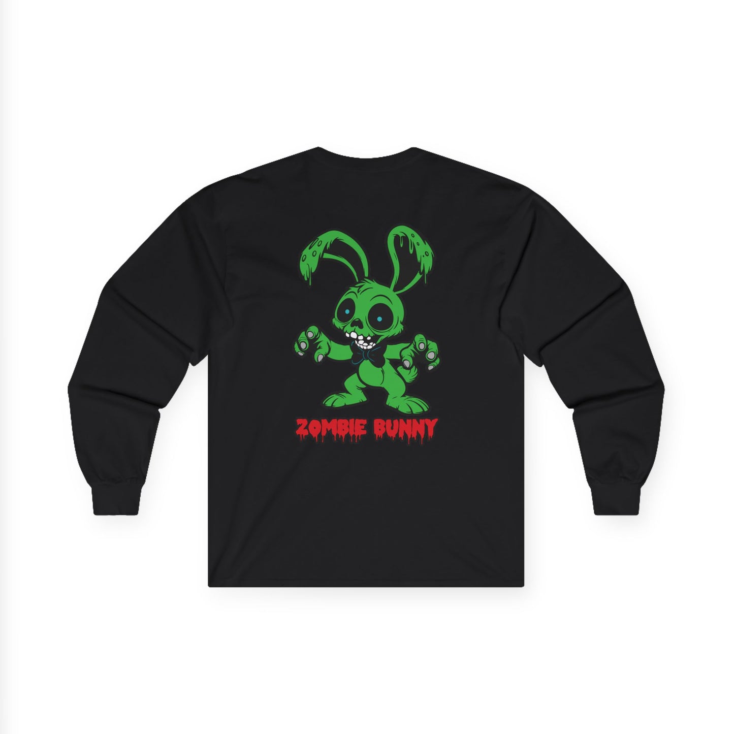 Zombie Bunny, Rad Moto Bunny, Unisex Long Sleeve Tee - Bold Graphic T-Shirt for Motorcycle Enthusiasts