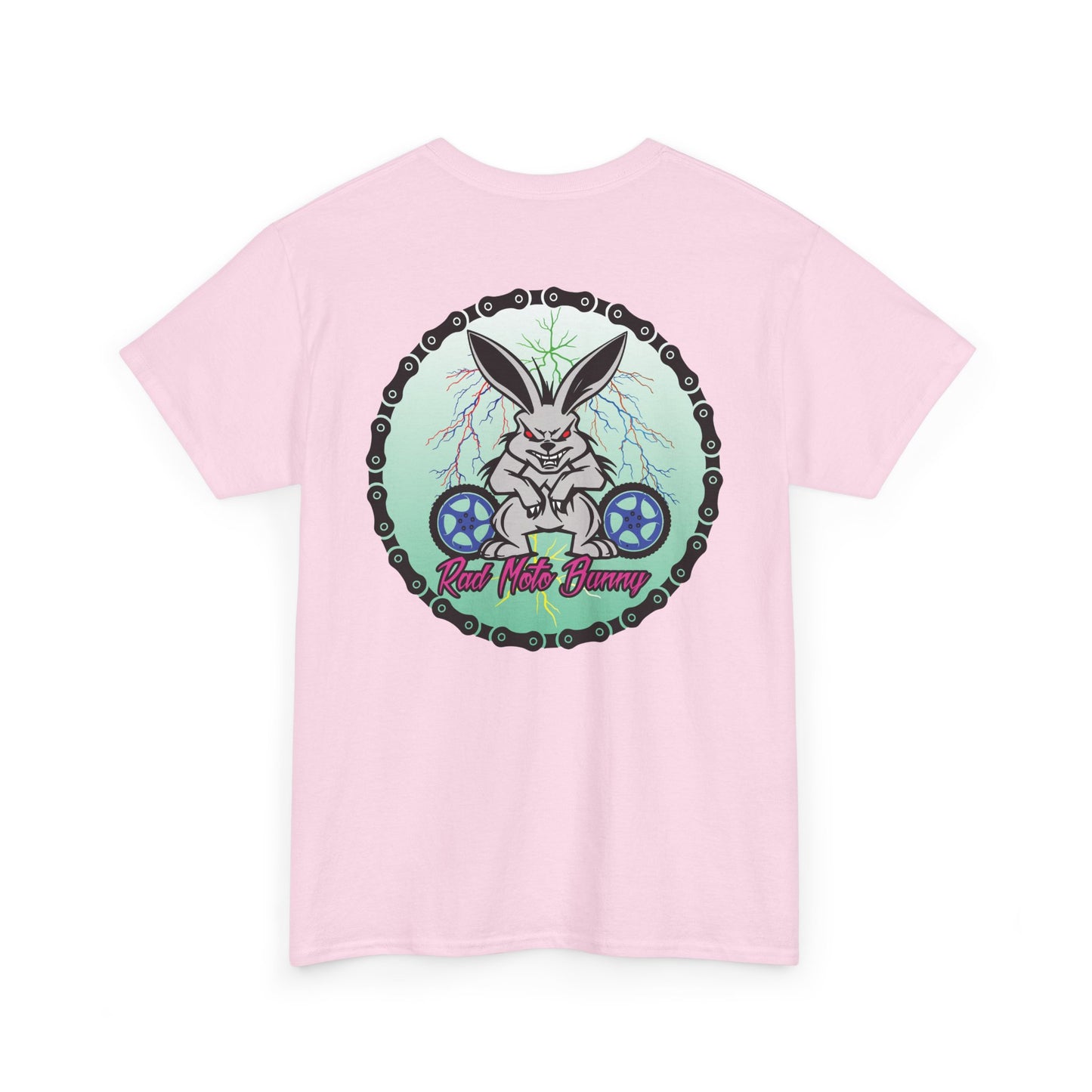 Rad Moto Bunny Lightning, Heavy Cotton T-Shirt