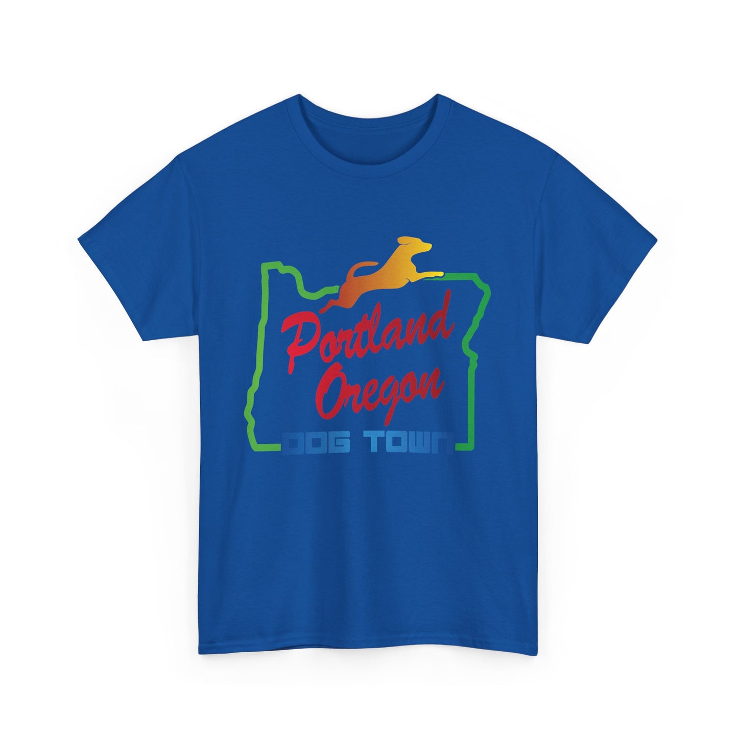 Portland Oregon Dog Town. Heavy Cotton T-Shirt