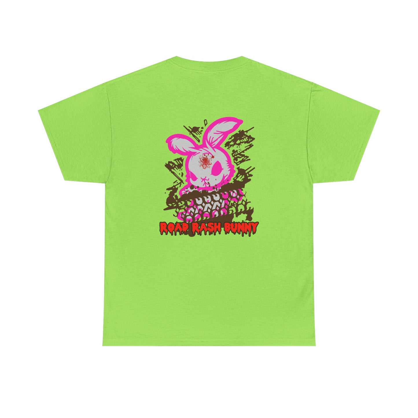 Road Rash Bunny, Rad Moto Bunny, Heavy Cotton T-Shirt