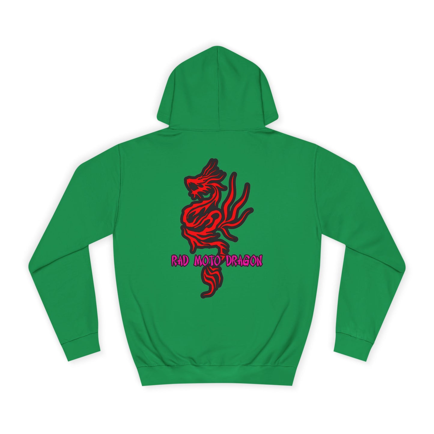 Rad Moto Dragon, Rad Moto Life, Unisex Hoodie - Biker Style Sweatshirt for Motorcycle Enthusiasts