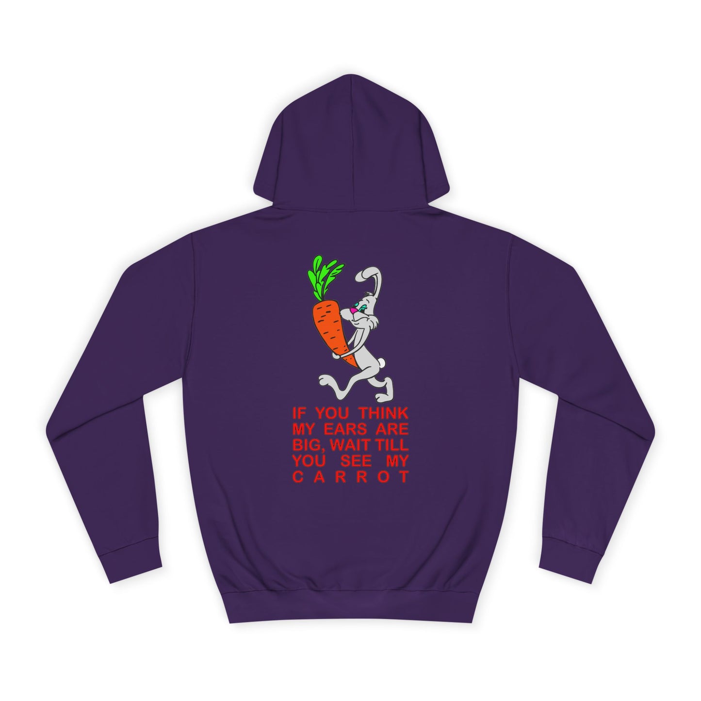 If you think my ears are big, Rad Moto Bunny, Unisex Hoodie - Biker Style Sweatshirt for Motorcycle Enthusiasts