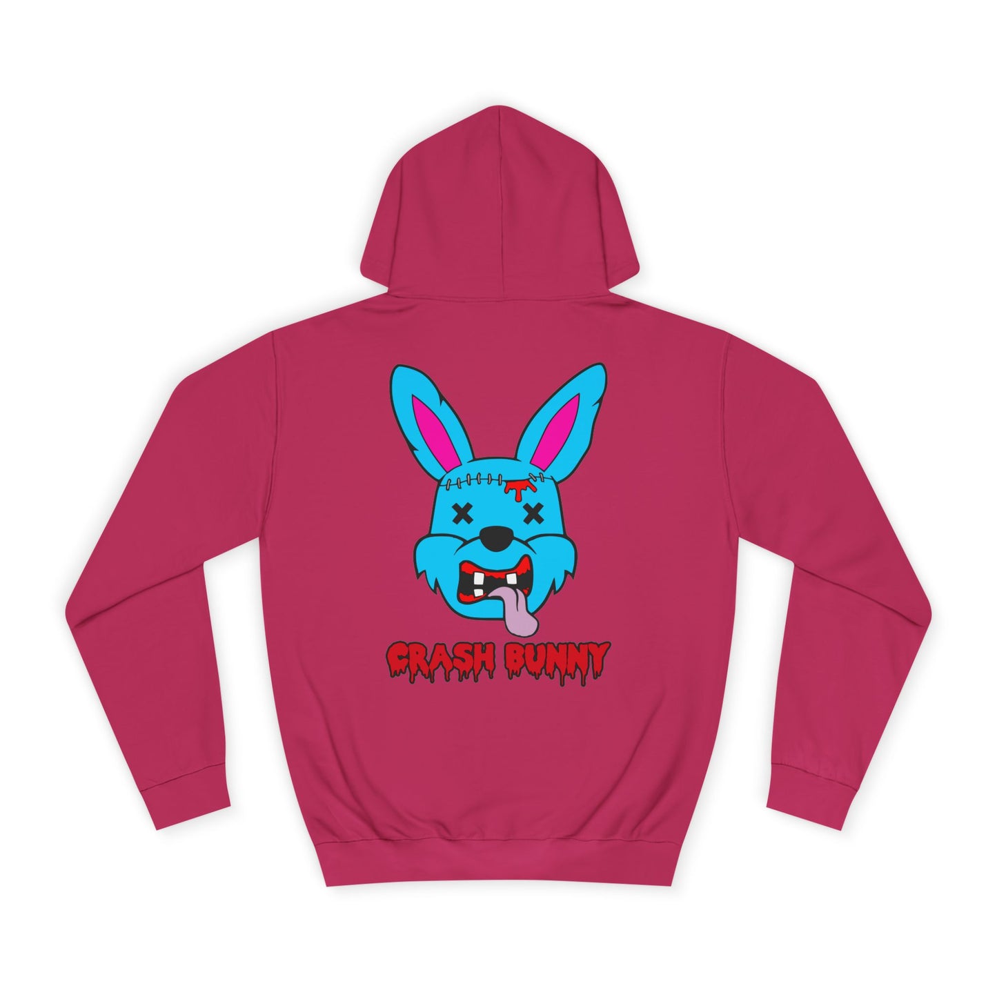 Crash Bunny, Rad Moto Bunny, Unisex Hoodie - Biker Style Sweatshirt for Motorcycle Enthusiasts
