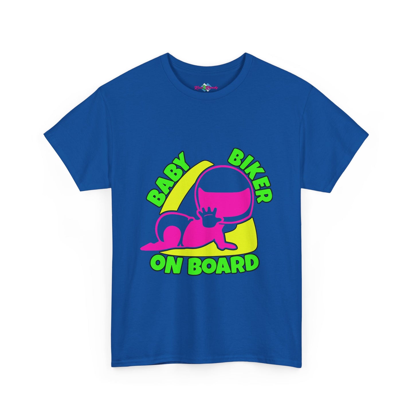 Baby Biker on Board. Girl. Heavy Cotton T-Shirt