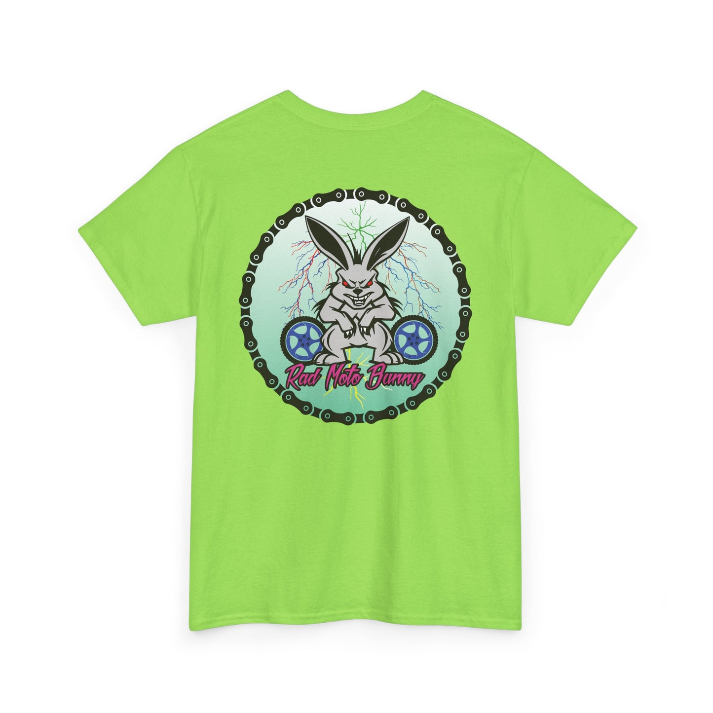 Rad Moto Bunny Lightning, Heavy Cotton T-Shirt