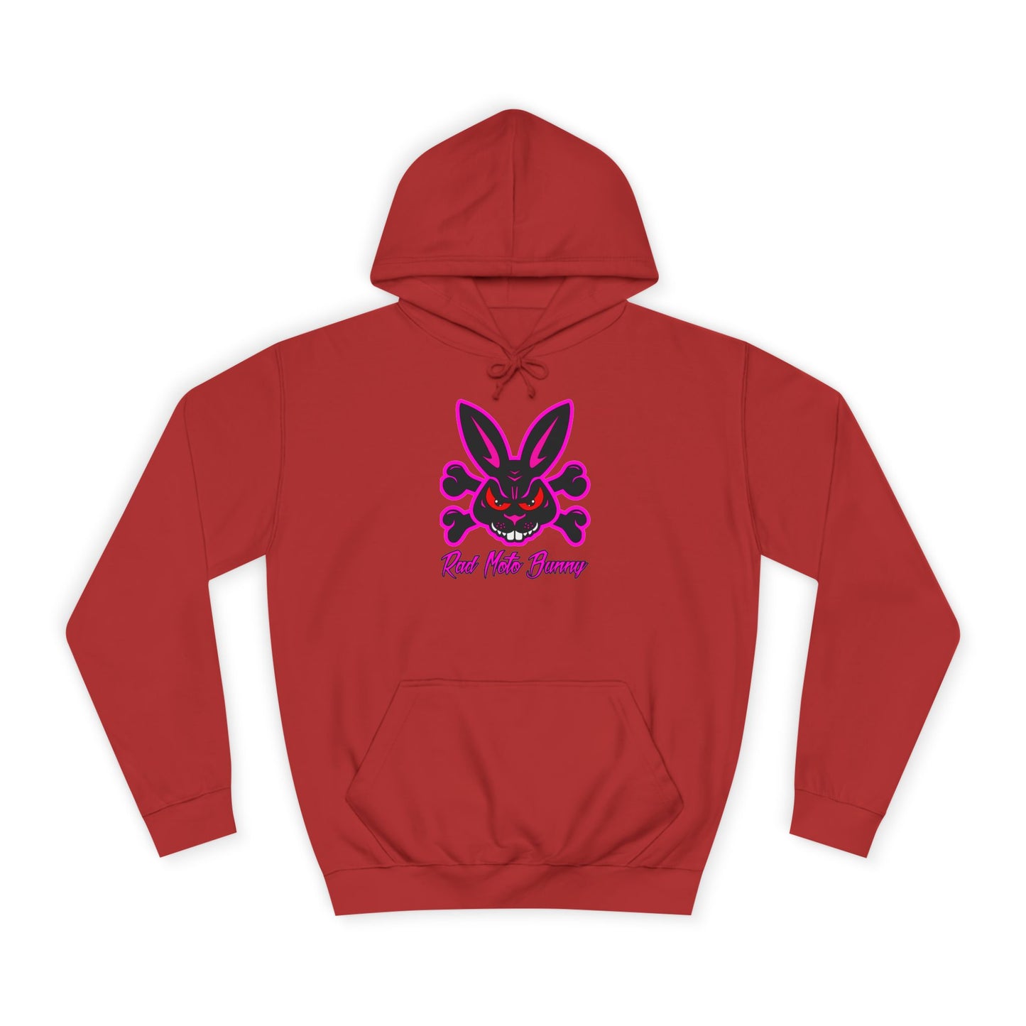 Zombie Bunny, Rad Moto Bunny, Unisex Hoodie - Biker Style Sweatshirt for Motorcycle Enthusiasts