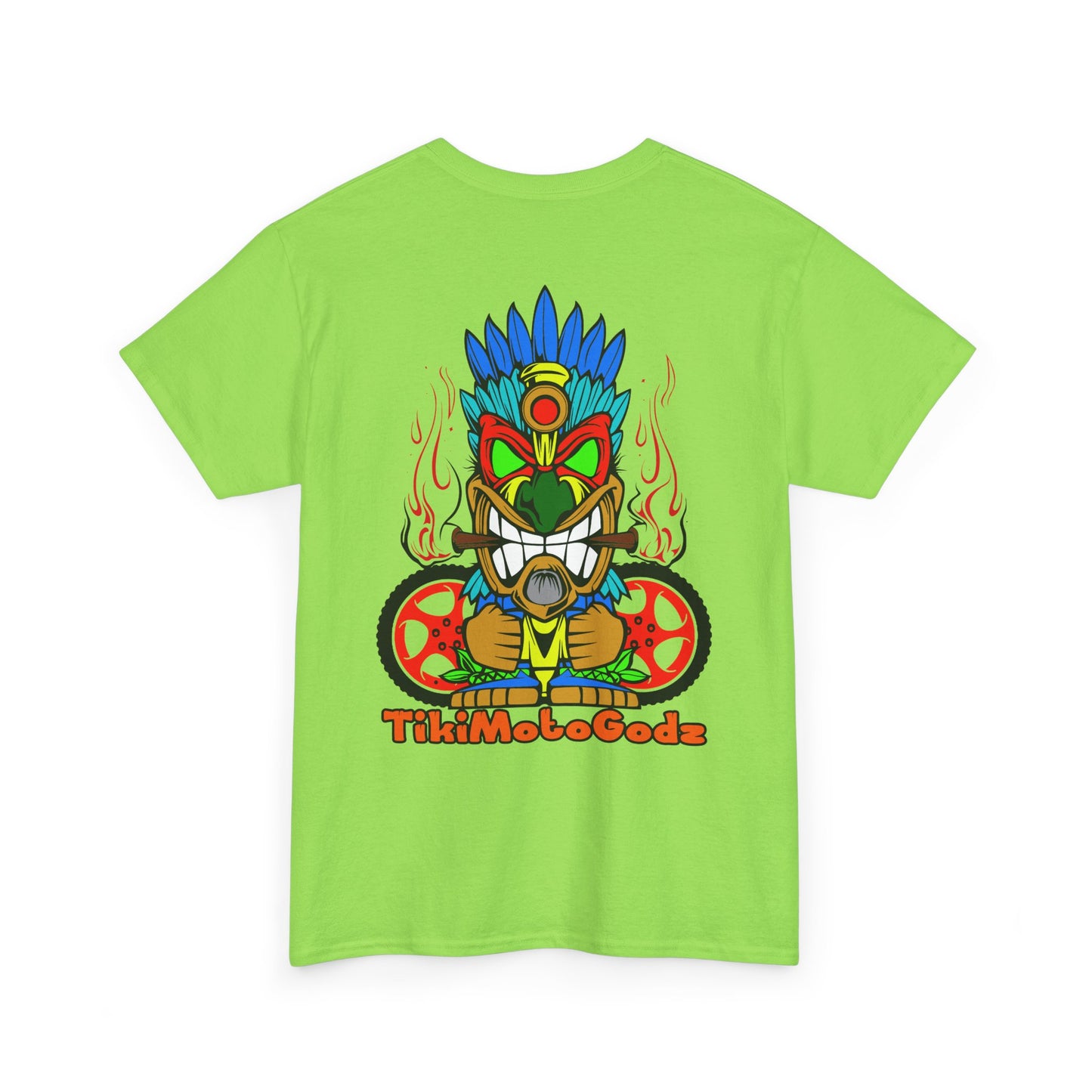 Tiki Moto Godz. Heavy Cotton T-Shirt