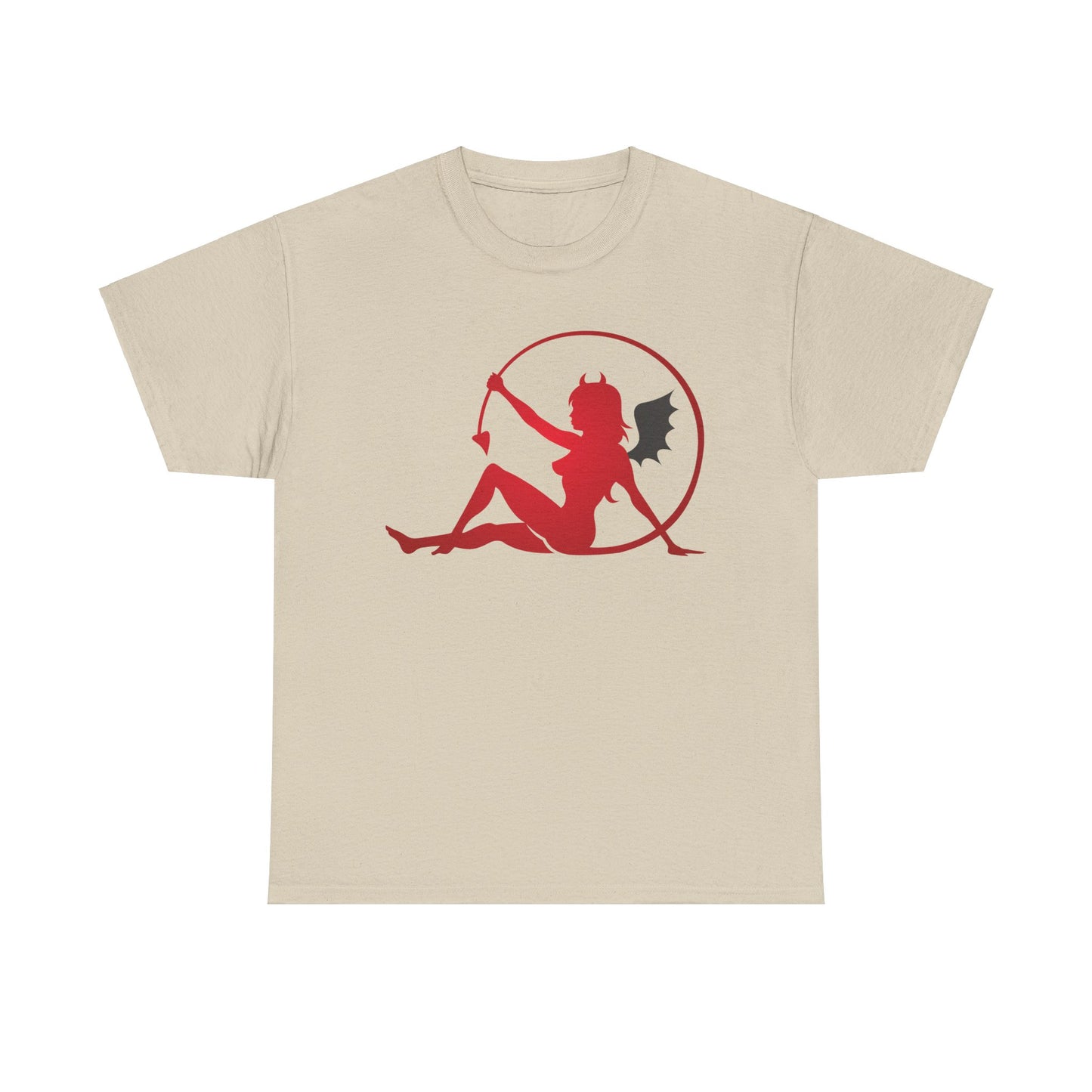 Bat winged Devil Girl. Heavy Cotton T-Shirt